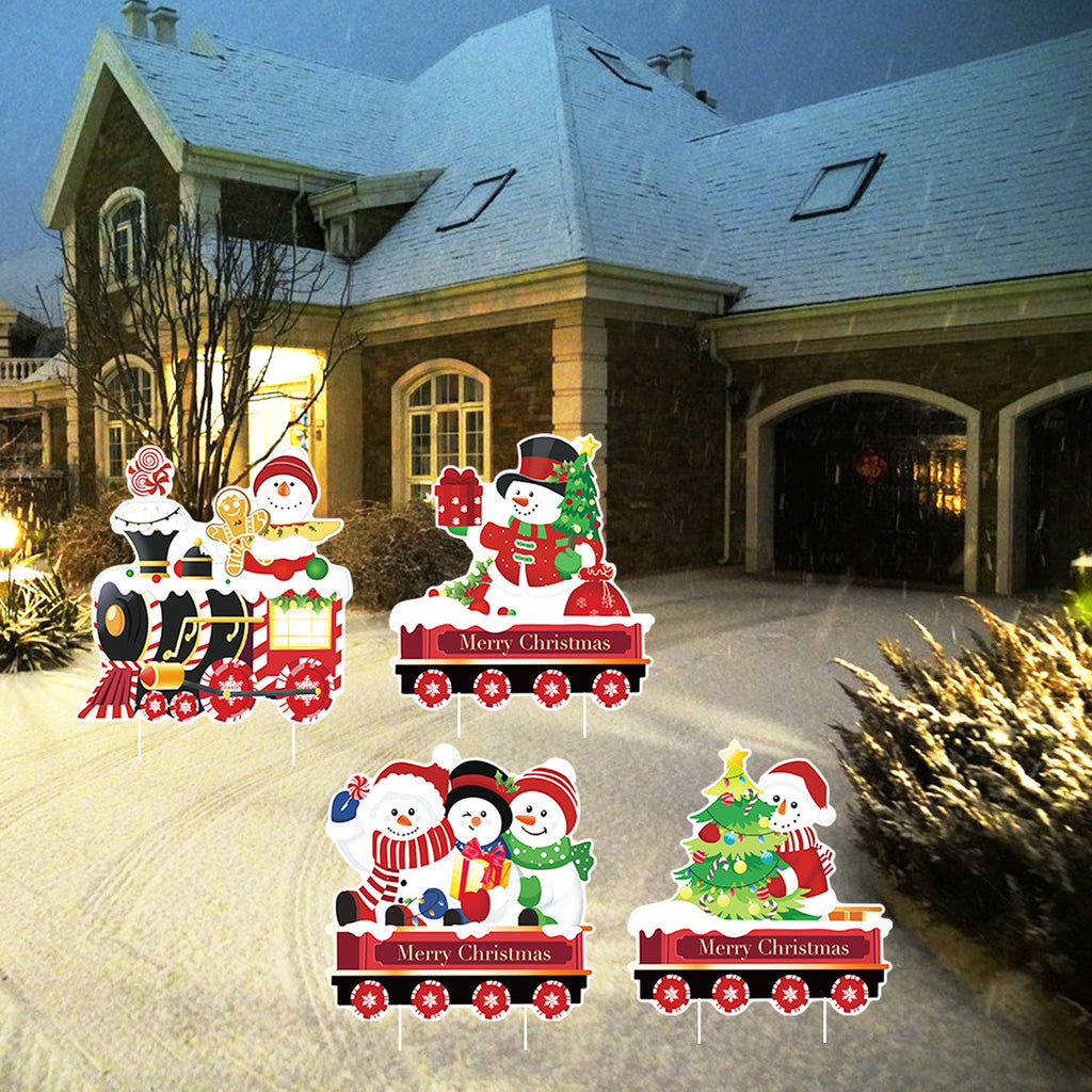 4PCS Christmas Garden Decorations